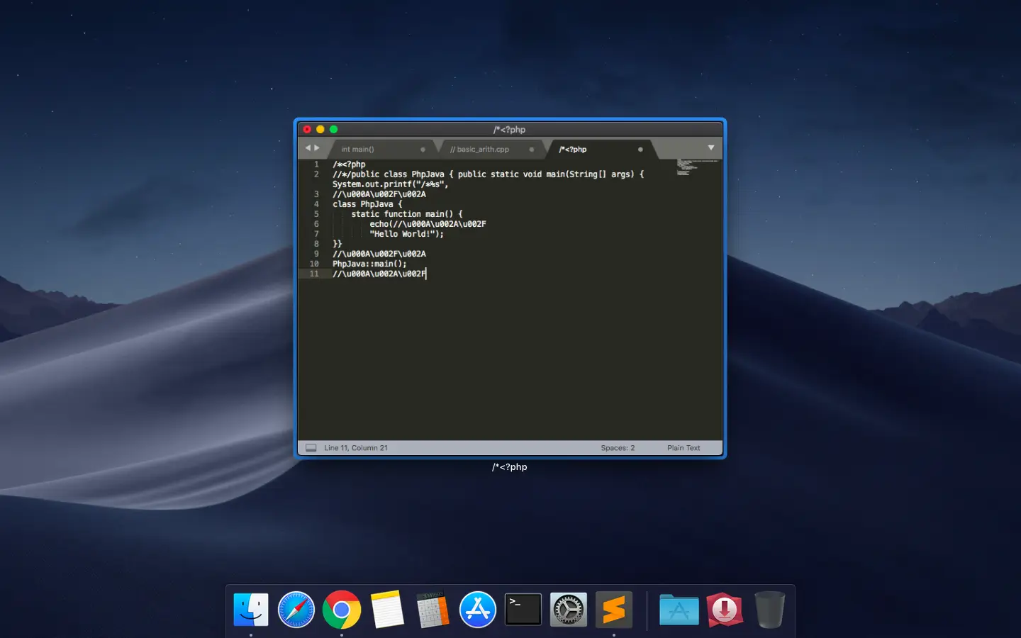 Sublime Text screenshot 3